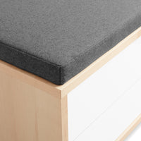 Modu-licious Cushion in Vesper Charcoal - Angle 5