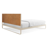 Me Time Bed in Camel Leather / Ivory - Angle 12