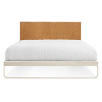 Me Time Bed in Camel Leather / Ivory - Angle 10