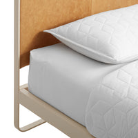 Me Time Bed in Camel Leather / Ivory - Angle 9
