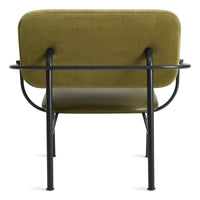 Method Lounge Chair in Loden Green Velvet / Loden Green Leather - Angle 6