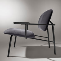 Method Lounge Chair in Skidway Ink / Ink Leather - Angle 8