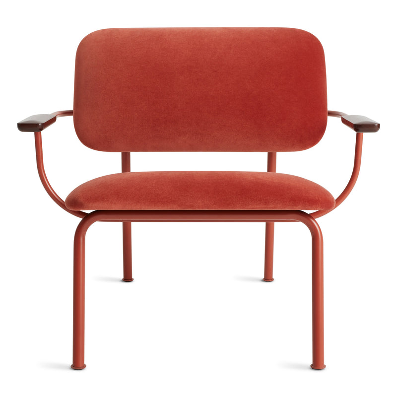 Method Lounge Chair in Tomato Velvet