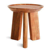 Mimi Stool (x3 Leg) in Camel Leather - Angle 4
