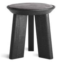 Mimi Stool en Slate Leather - ángulo 1
