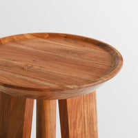 Mimi Stool (x3 Leg) in Camel Leather - Angle 8