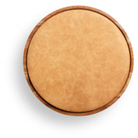Mimi Stool (x3 Leg) in Camel Leather - Angle 5
