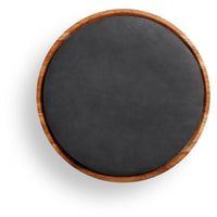Mimi Stool in Ink Leather - Angle 6