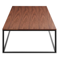 Minimalista Large Coffee Table in Walnut - Angle 5