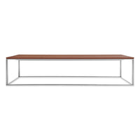 Minimalista Large Coffee Table in Walnut - Angle 1