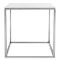 Minimalista Side Table in Marble - Angle 1