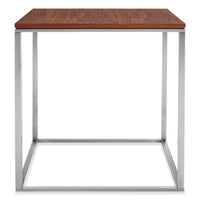 Minimalista Side Table in Walnut - Angle 1