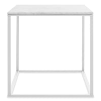 Minimalista Side Table in Marble - Angle 1