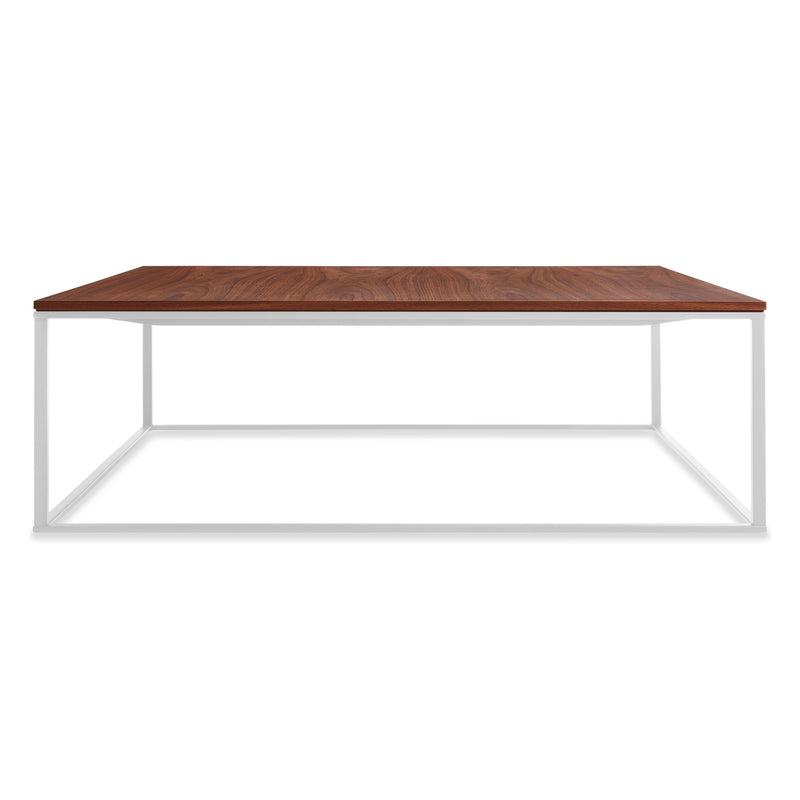 Minimalista Square Coffee Table in Walnut - Angle 2