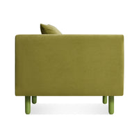 Mono Lounge Chair in Loden Green Velvet - Angle 5