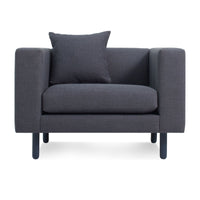Mono Lounge Chair in Rostenkowski Blue - Angle 1