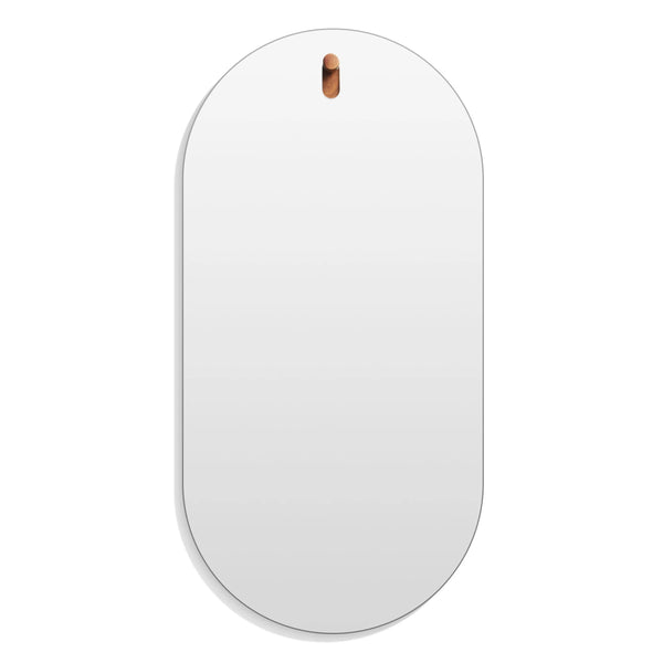 Hang 1 Capsule Mirror in Walnut - Angle 1
