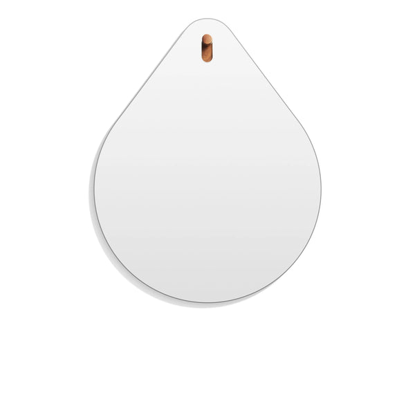 Hang 1 Drop Mirror in Walnut - Angle 1