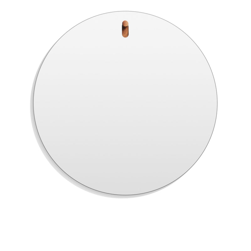 Hang 1 Round Mirror in Walnut