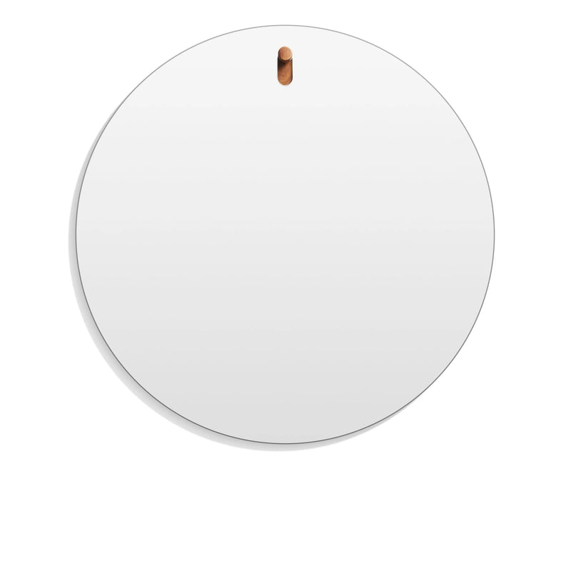 Hang 1 Round Mirror in Walnut