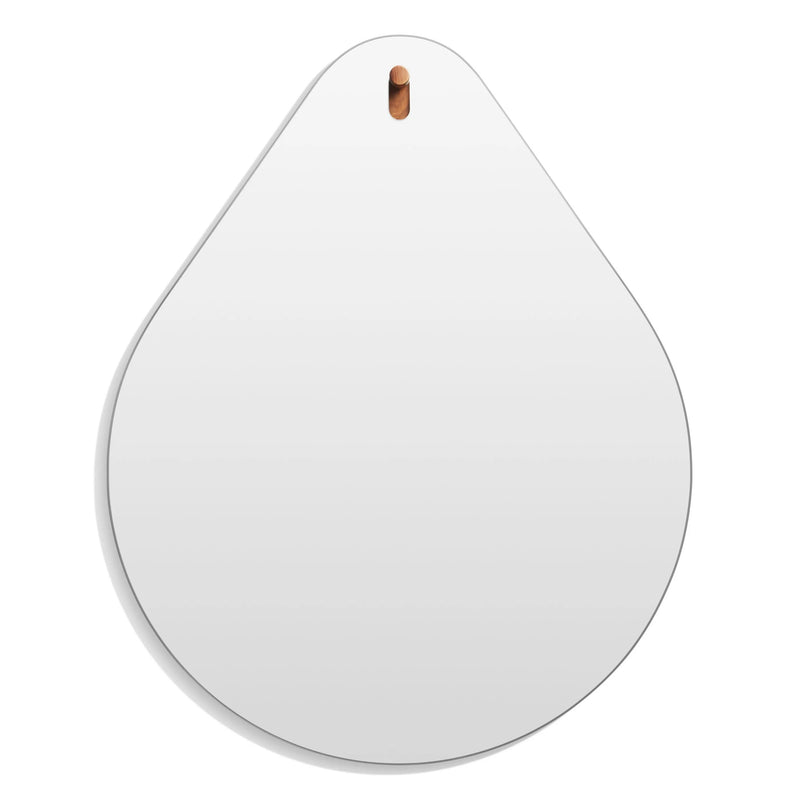 Hang 1 Large Drop Mirror in Walnut