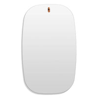Hang 1 Large Swoval Mirror in Walnut - Angle 1
