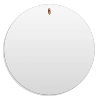 Hang 1 Large Round Mirror in Walnut - Angle 1