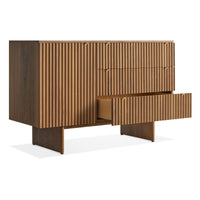 Murmur 1 Door / 3 Drawer Credenza in Walnut - Angle 5