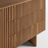 Murmur 1 Door / 3 Drawer Credenza in Walnut - Angle 11