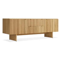 Murmur 2 Door / 2 Drawer Console in White Oak - Angle 5