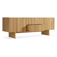 Murmur 2 Door / 2 Drawer Console in White Oak - Angle 7