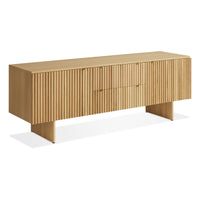 Murmur 2 Door / 2 Drawer Console in White Oak - Angle 6
