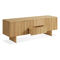 Murmur 2 Door / 2 Drawer Console in White Oak - Angle 8