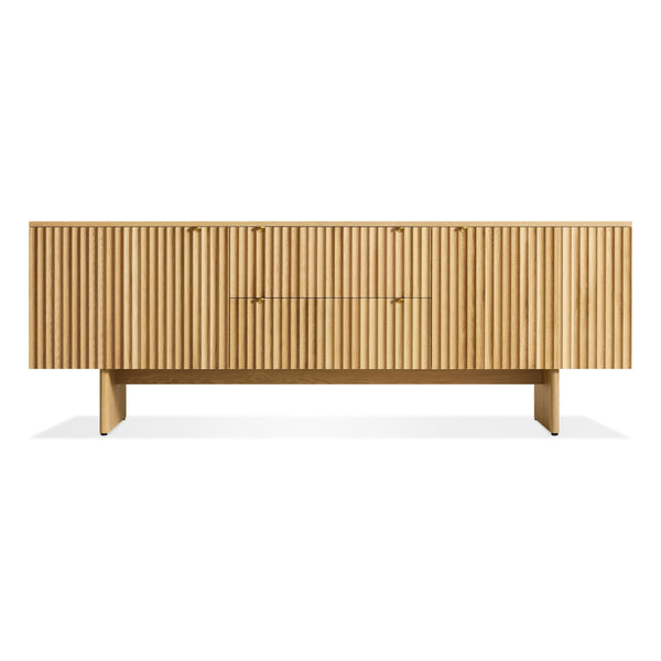 Murmur 2 Door / 2 Drawer Console in White Oak - Angle 1