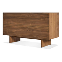 Murmur 6 Drawer Dresser in Walnut - Angle 9