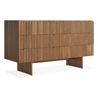 Murmur 6 Drawer Dresser in Walnut - Angle 3