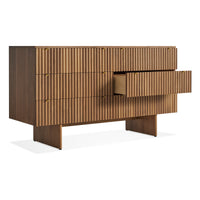 Murmur 6 Drawer Dresser in Walnut - Angle 5