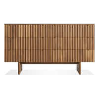 Murmur 6 Drawer Dresser in Walnut - Angle 1