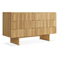 Murmur 6 Drawer Dresser in White Oak - Angle 3