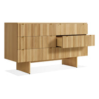 Murmur 6 Drawer Dresser in White Oak - Angle 5
