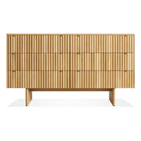 Murmur 6 Drawer Dresser in White Oak - Angle 1