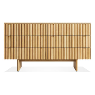 Murmur 6 Drawer Dresser in White Oak - Angle 1