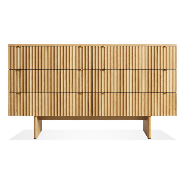 Murmur 6 Drawer Dresser in White Oak - Angle 1