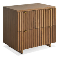 Murmur Nightstand in Walnut - Angle 3