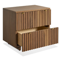 Murmur Nightstand in Walnut - Angle 5
