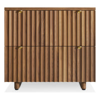 Murmur Nightstand in Walnut - Angle 1