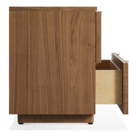 Murmur Nightstand in Walnut - Angle 7