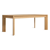 Moreover Extension Dining Table in White Oak - Angle 3
