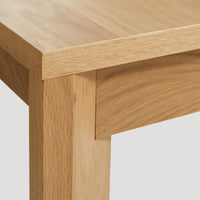 Moreover Extension Dining Table in White Oak - Angle 12