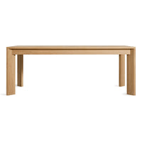 Moreover Extension Dining Table in White Oak - Angle 1